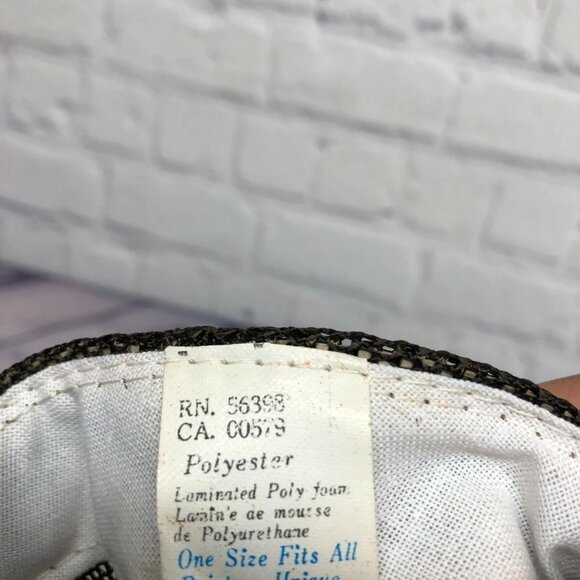 Vintage Hat Cap Snapback Yellow Brown Trucker Mesh Up with Battle Creek One Size - Picture 7 of 7